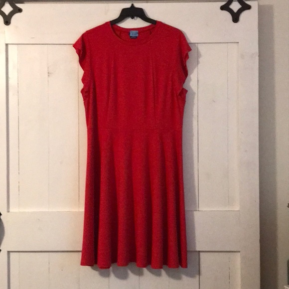 City Chic Dresses & Skirts - City Chic sz 18w Red, Cap Sleeve, Mid Length Dress City Chic Dresses & Skirts - City Chic sz 18w Red, Cap Sleeve, Mid Length Dress